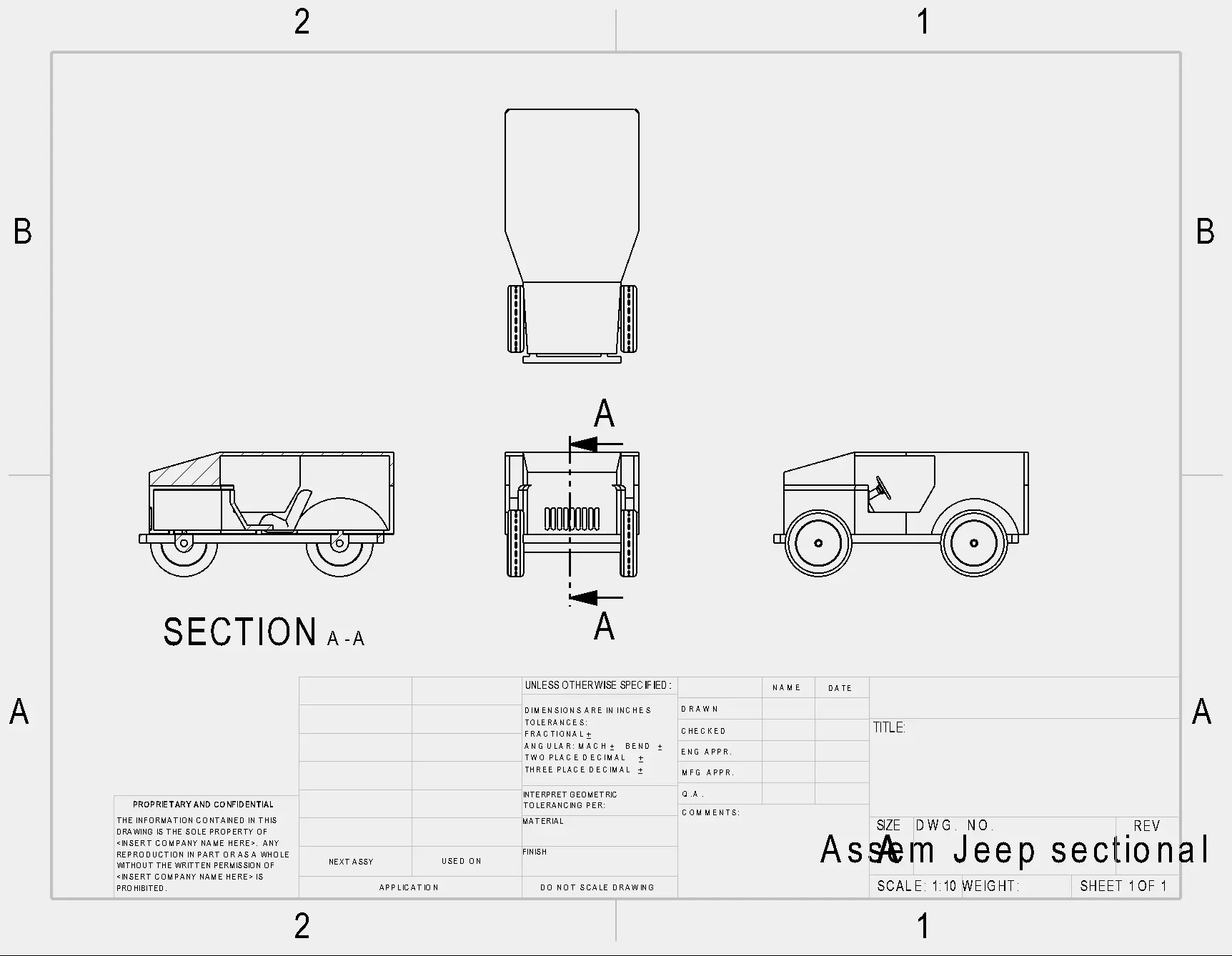 cybertruck sectional view solidworks