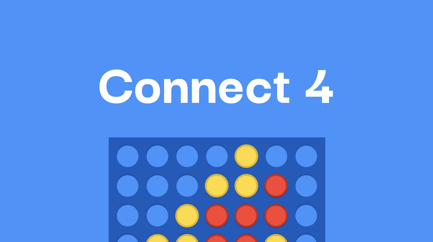 picture of a normal connect four game