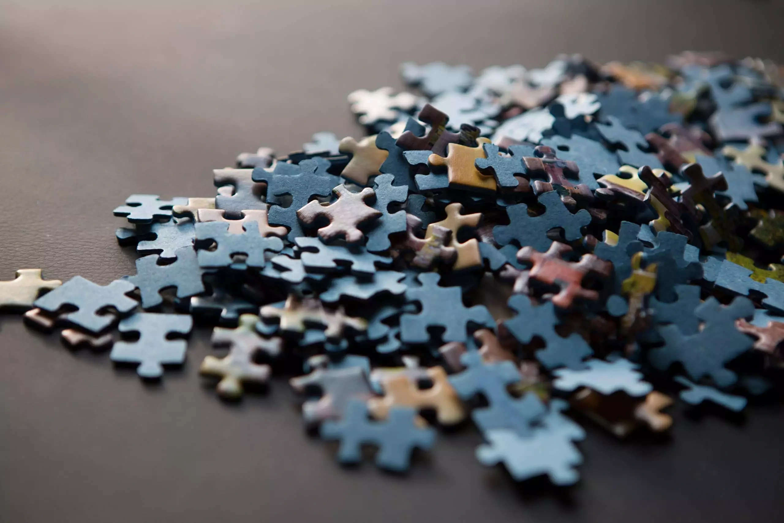 puzzles laying on the ground